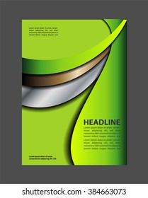 Abstract flyer or cover design. vector illustration.
