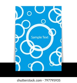 Abstract Flyer or Cover Design with White Circles