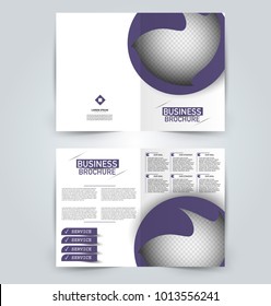 Abstract flyer design background. Brochure template. Can be used for magazine cover, business mockup, education, presentation, report. Purple color.