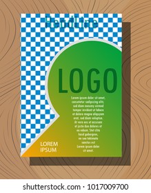 Abstract flyer design background. Brochure template.