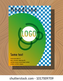 Abstract flyer design background. Brochure template.