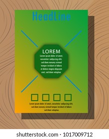 Abstract flyer design background. Brochure template.