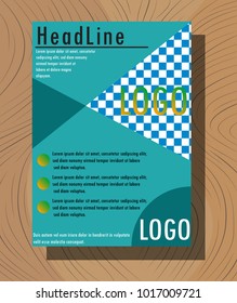Abstract flyer design background. Brochure template.