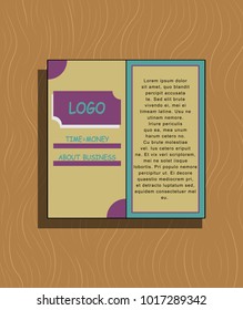 Abstract flyer design background. Brochure template.