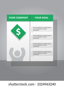 Abstract flyer design background. Brochure template.