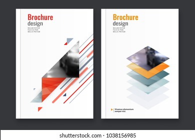 Abstract flyer design background. Brochure template.
