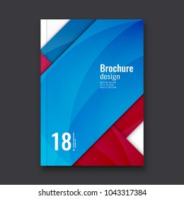 Abstract flyer design background. Brochure template.