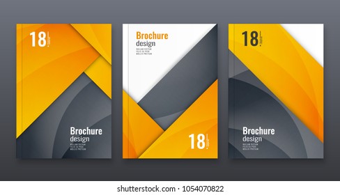 Abstract flyer design background. Brochure template.