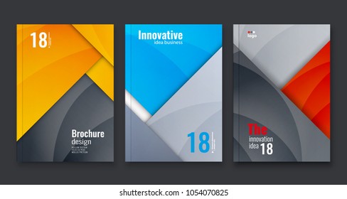 Abstract flyer design background. Brochure template.