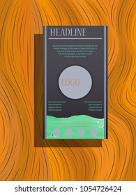 Abstract flyer design background. Brochure template.