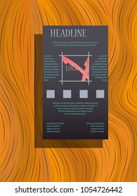 Abstract flyer design background. Brochure template.