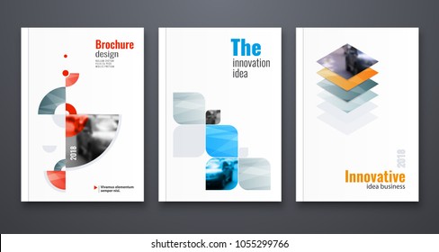 Abstract flyer design background. Brochure template.