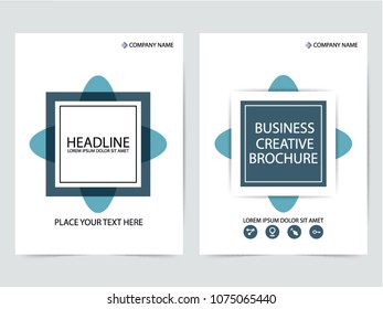 Abstract flyer design background. Brochure template.