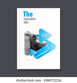 Abstract flyer design background. Brochure template.