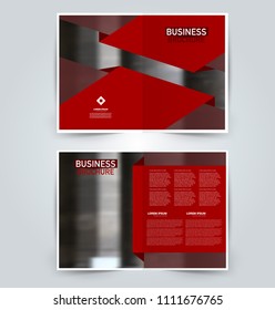 Abstract flyer design background. Brochure template. Can be used for magazine cover, business mockup, education, presentation, report. Red color.