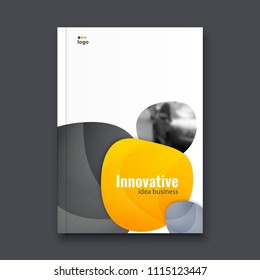 Abstract flyer design background. Brochure template.