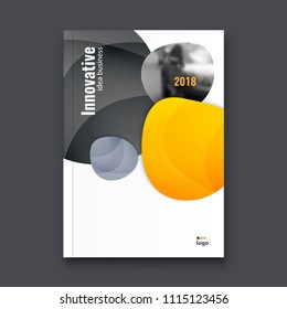 Abstract flyer design background. Brochure template.
