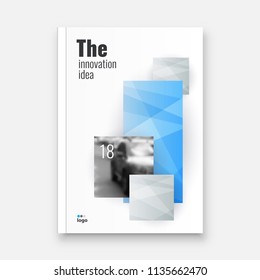 Abstract flyer design background. Brochure template.
