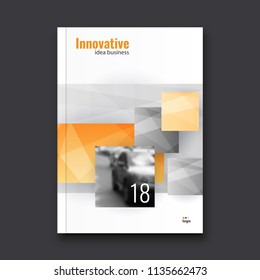 Abstract flyer design background. Brochure template.