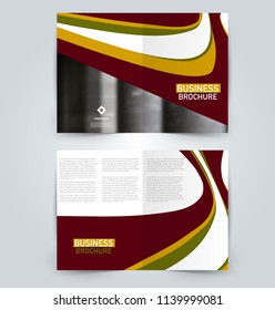 Abstract flyer design background. Brochure template. Can be used for magazine cover, business mockup, education, presentation, report. Red, yellow. and green color.
