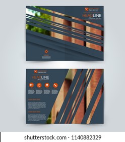 Abstract flyer design background. Brochure template. Can be used for magazine cover, business mockup, education, presentation, report. Grey color.