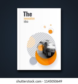Abstract flyer design background. Brochure template.