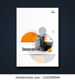 Abstract flyer design background. Brochure template.