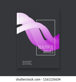 Abstract flyer design background. Brochure template.