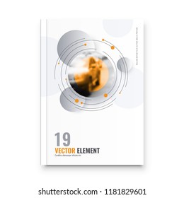 Abstract flyer design background. Brochure template.