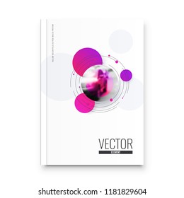 Abstract flyer design background. Brochure template.