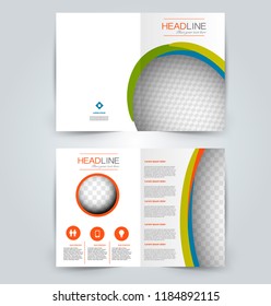 Abstract flyer design background. Brochure template. Can be used for magazine cover, business mockup, education, presentation, report.