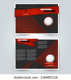 Abstract flyer design background. Brochure template. Can be used for magazine cover, business mockup, education, presentation, report. Black and orange color.