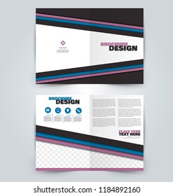 Abstract flyer design background. Brochure template. Can be used for magazine cover, business mockup, education, presentation, report. Pink and blue color.