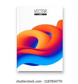 Abstract flyer design background. Brochure template.