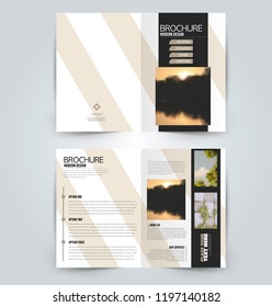 Abstract flyer design background. Brochure template. Can be used for magazine cover, business mockup, education, presentation, report.