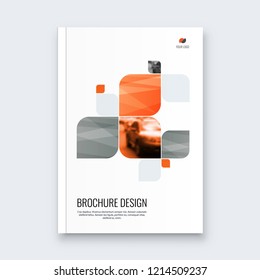 Abstract flyer design background. Brochure template.