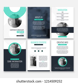 Abstract flyer design background. Brochure template.
