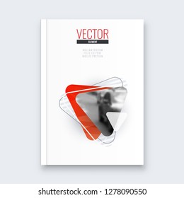 Abstract flyer design background. Brochure template.