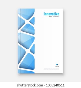 Abstract flyer design background. Brochure template.
