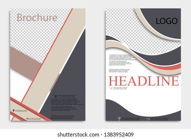 Abstract flyer design background. Brochure template.