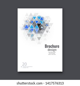 Abstract flyer design background. Brochure template.