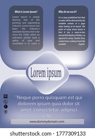 Abstract flyer design background. Brochure template