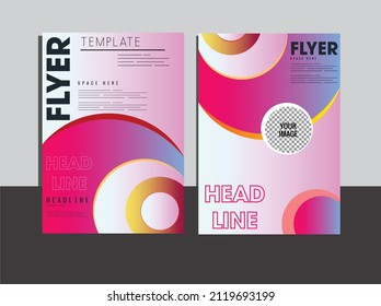 Abstract flyer design background. Brochure template