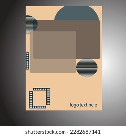 Abstract flyer design background. Brochure template.