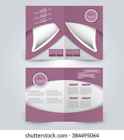 Abstract flyer design background. Brochure template. Can be used for magazine cover, business mockup, education, presentation, report. Pink color.