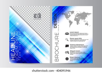 Abstract flyer design background. Brochure template. Can be used for magazine cover, business mockup, education, presentation, editable elements. EPS 10.