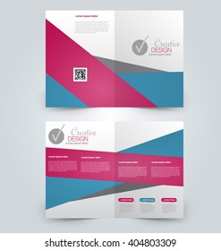 Abstract flyer design background. Brochure template. Can be used for magazine cover, business mockup, education, presentation, report. Pink and blue color.