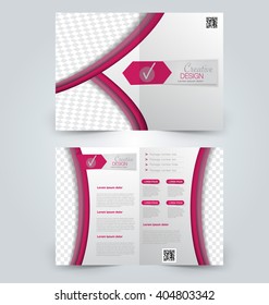 Abstract flyer design background. Brochure template. Can be used for magazine cover, business mockup, education, presentation, report. Red color.