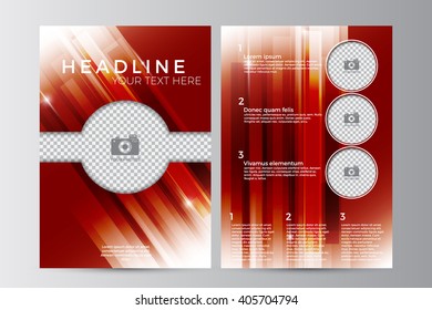 Abstract flyer design background. Brochure template. Can be used for magazine cover, business mockup, education, presentation, report. a4 size with editable elements. EPS 10.