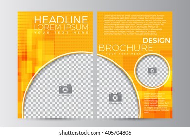 Abstract flyer design background. Brochure template. Can be used for magazine cover, business mockup, education, presentation, report. a4 size with editable elements. EPS 10.